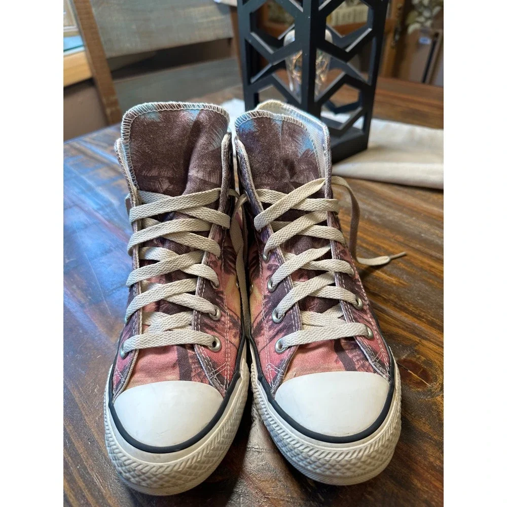 Converse Chuck Taylor All Star High Top Sunset Palm Tree Sneakers 171279F M6 
W8 - Picture 4 of 12